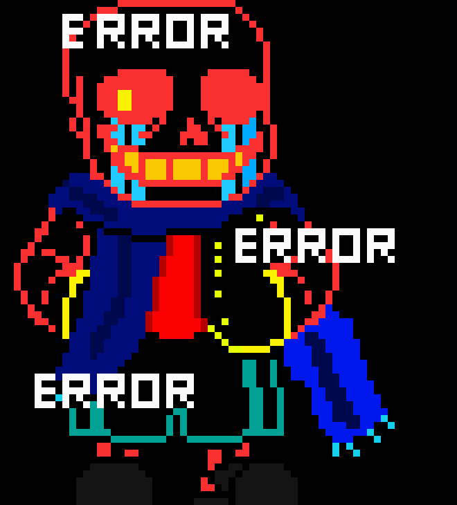 [2fe70b] I was geno sans then I went to the anti void and changed... Then I met 404