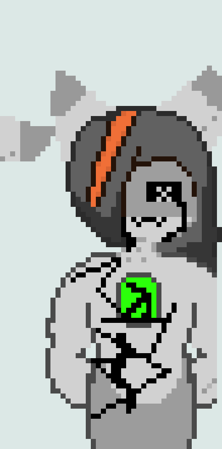 [d8d976] *Walks to it* Your cute! *Pets it* -Glitch