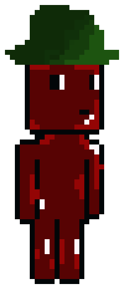 [cbf9c7] red man