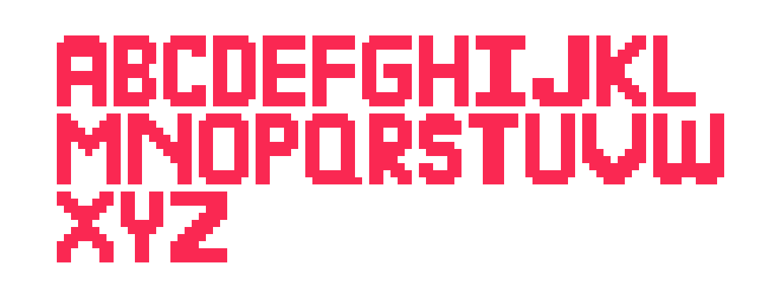 [9664c4] Font (Letters Only)