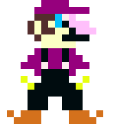 [1b4747] 8 BIT WALUIGI SPRITE