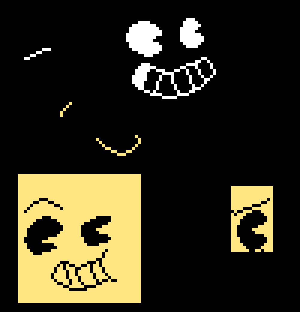 [46dc50] Bendy sprite faces that I may or may not make a full sprite for. - Ethan