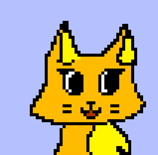 [e07772] *goes in the portal [cool cyan cat]