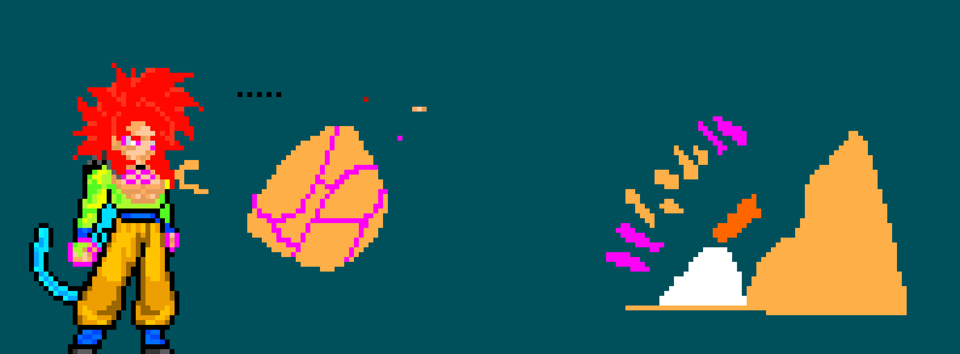 [993fcc] Super Saiyan Infinity Goku Toying With His Enemy