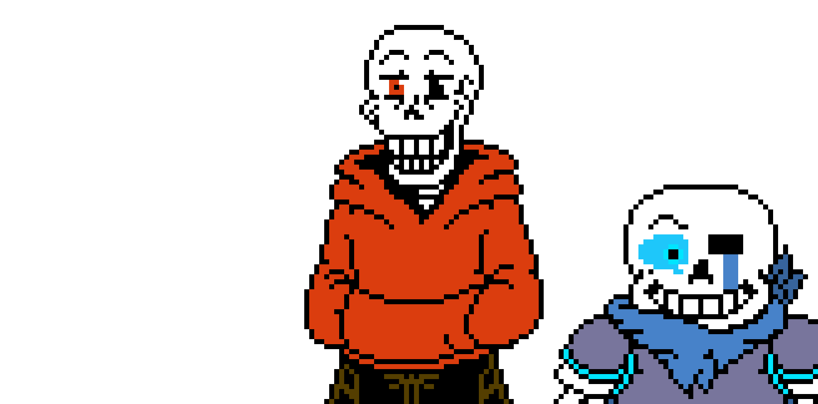 [9664c4] Underswap disbelife sans and bad time papyarus