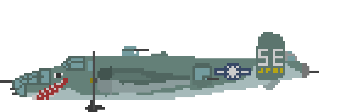 [8be9a7] B-25 Mitchell (Shark Mouth Camo)