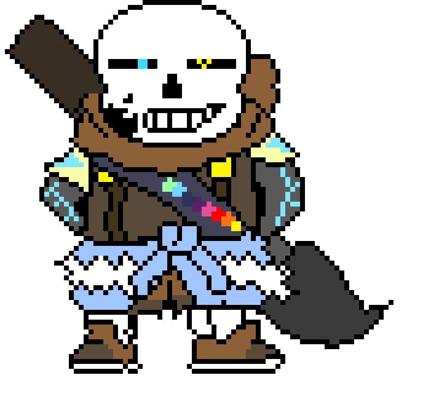 [7456f1] Ink Sans:Wait... he's scanning us to steal our powers!
