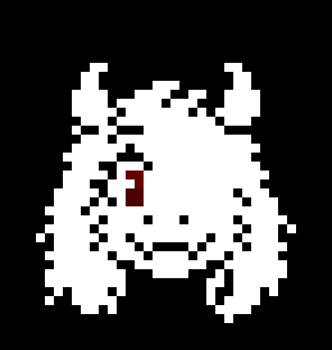 [d6c9b9] progress in recreating a toriel head but i cannot get the eye pontition to work propely lmao