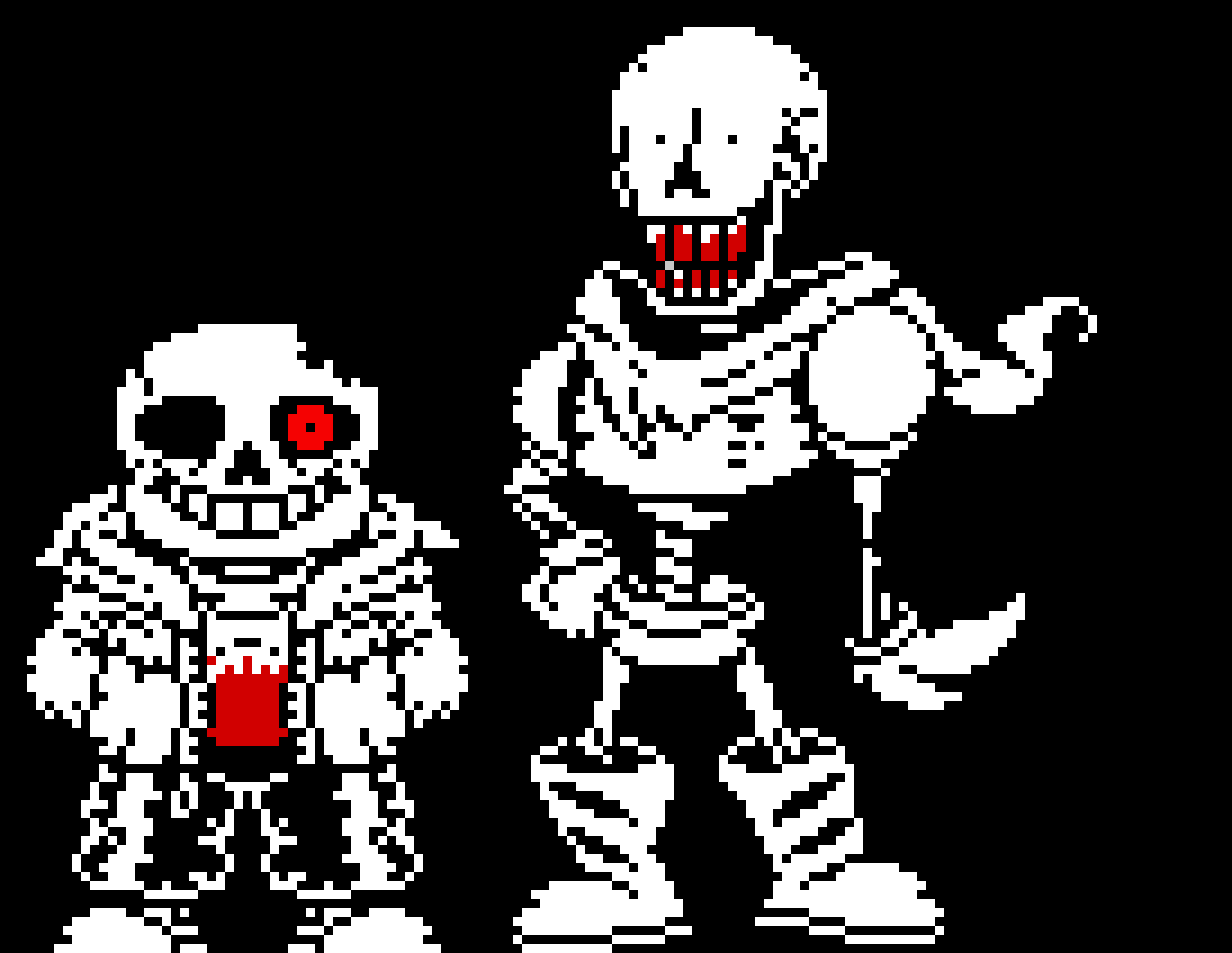 [84230f] Horrortale Sans And Papyrus battle