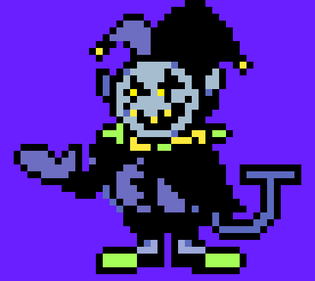 [970cdd] Jevil-(Sure but you have Susies stats)*He gives Evan a sword*I PLAY FAIR