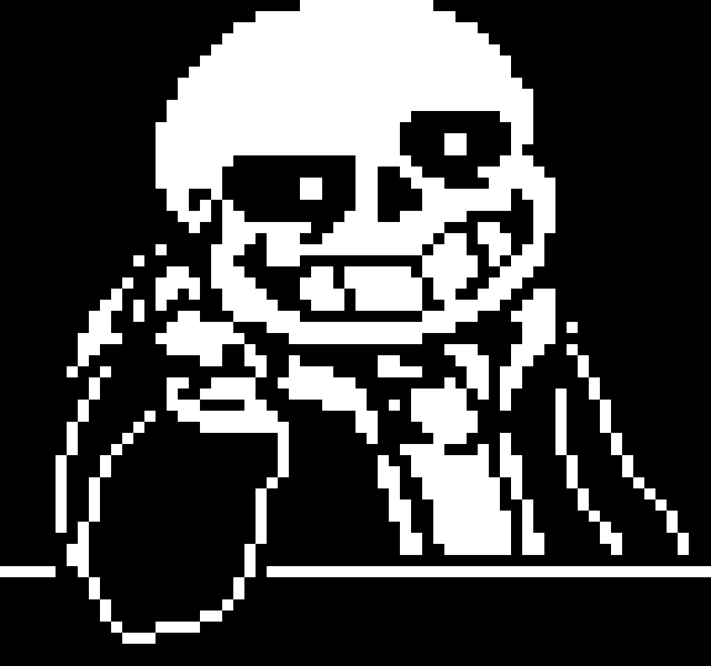 [11a9d7] -walks into judgement hall with a hot cup of ketchup- Hm i wonder why king fluffy buns needs m- -see's zero- -Shop Keeper Sans