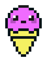 [9664c4] ice cream pixel art