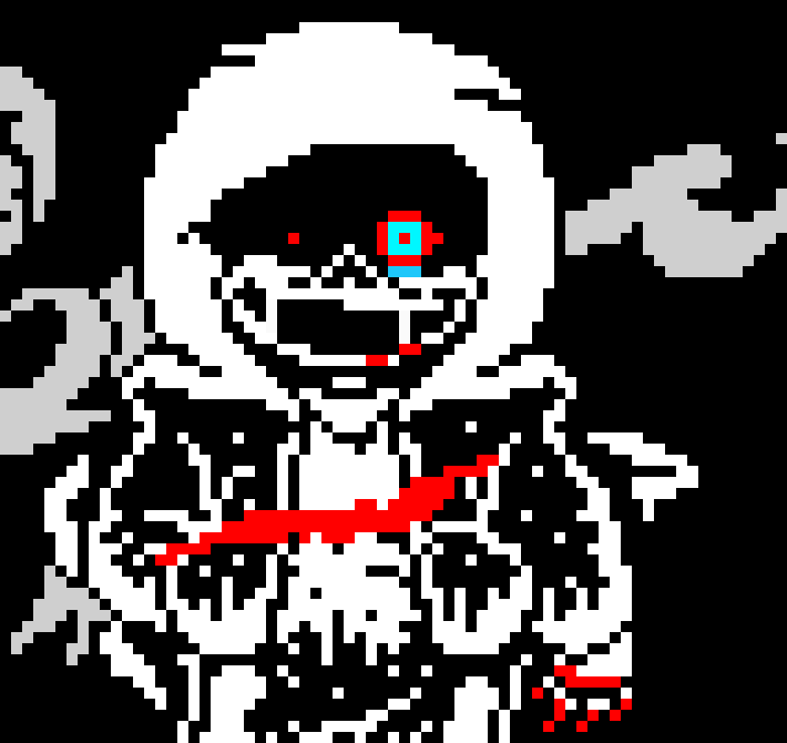 [450a4c] me: [gaster blasts red and green sans] HAHAH