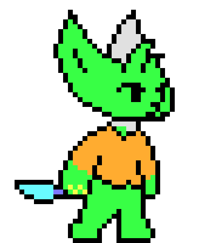 [df648d] the colors are just for specific sections, i wanna make this look really good... i saw some stuff that someone else posted on another server that was pixel art, and it looked amazing, the outline wasnt even that complex, it just LOOKED good, so i want to make this look decent as well.. though i doubt