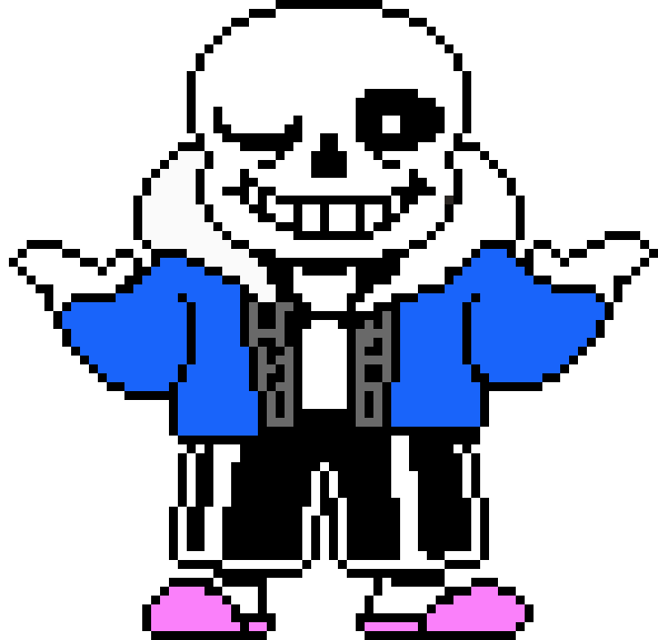 [109487] Sans Shrugging Sprite (Colored!) (KamuiSenketsu)