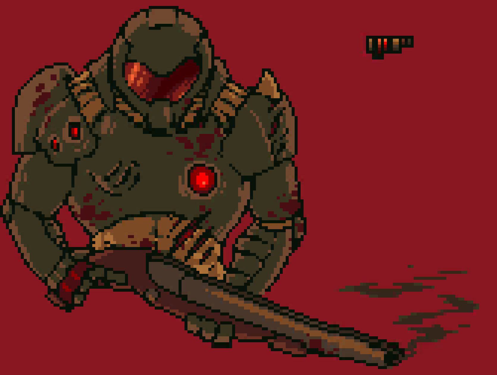 [450a4c] *doom theme starts playing from somewhere* WELL THEN RIP AND TEAR! *shoots at them* -MOAU