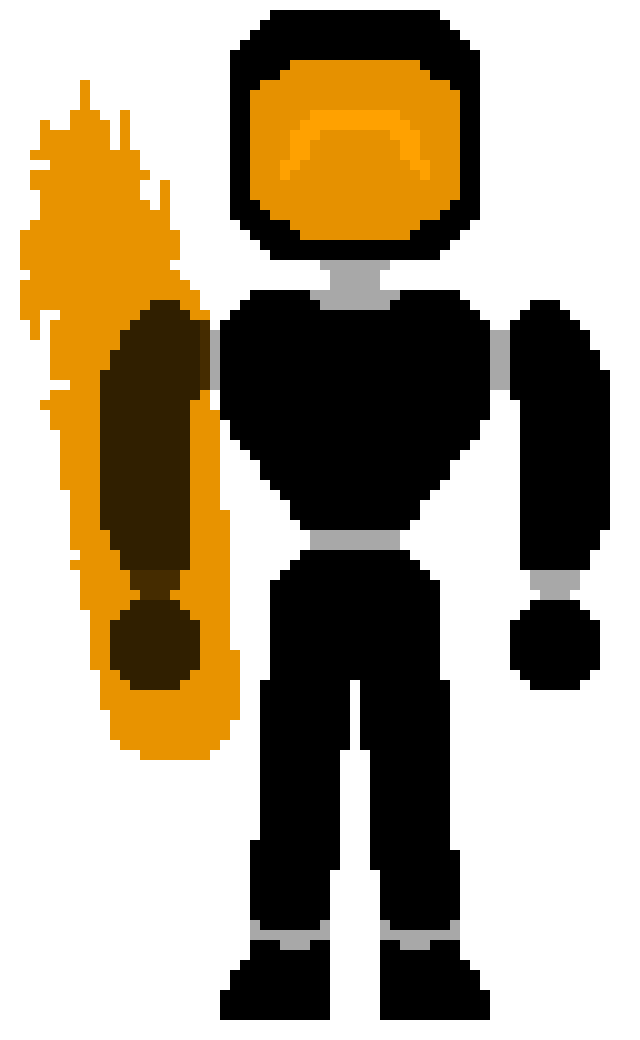 [25d002] *His Fist shines throught the streets, making a light for him*