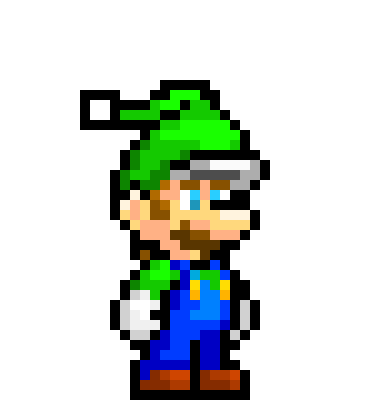 [5f4aa2] Green Mario green hat