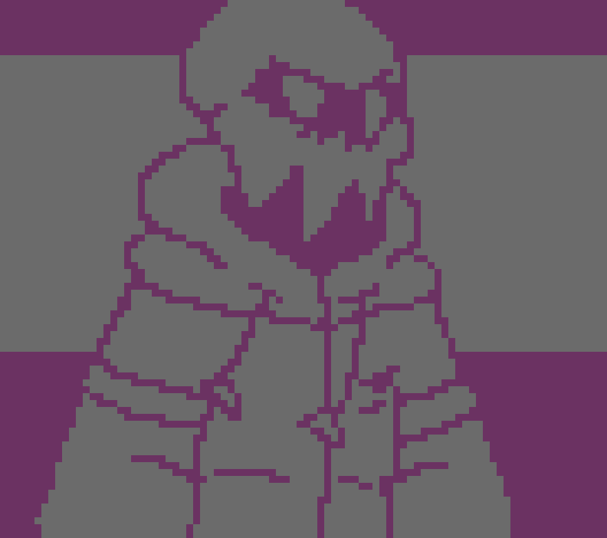 [4793a2] -karmas sitting at his post in hotlands while humming snowdin town-