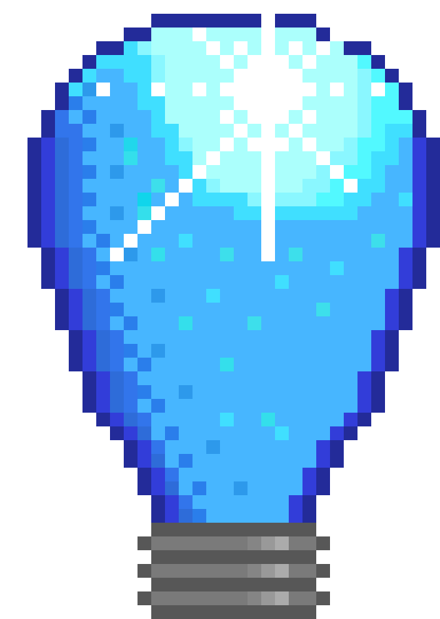 [dea149] Blue Light Bulb