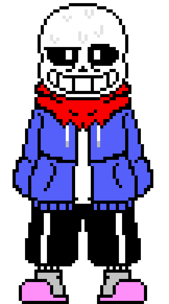 [7b7bce] template eh? thats a first...most people are made by ink...*puts hand out to them* the names sans...sans the skeleton...