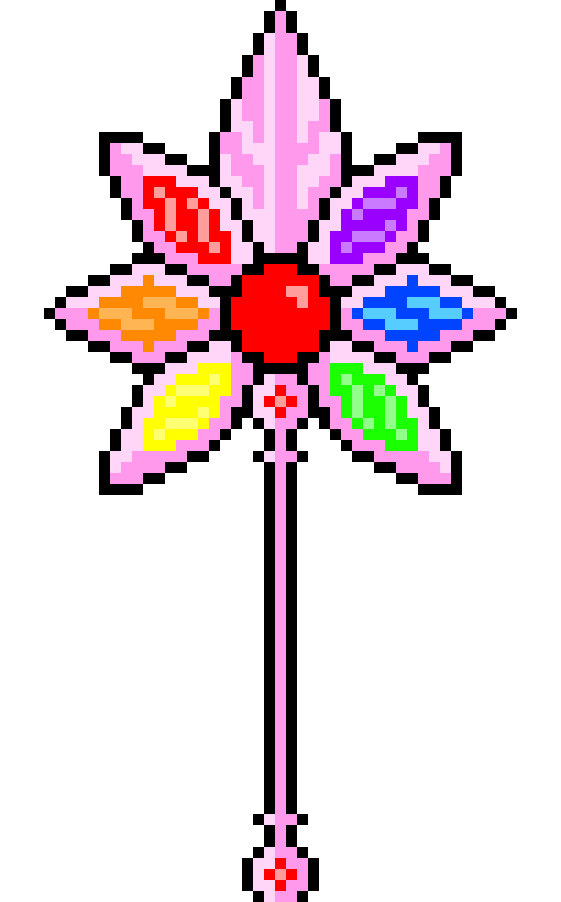 [05613f] Terraria Modded, Iridescent Prism Staff