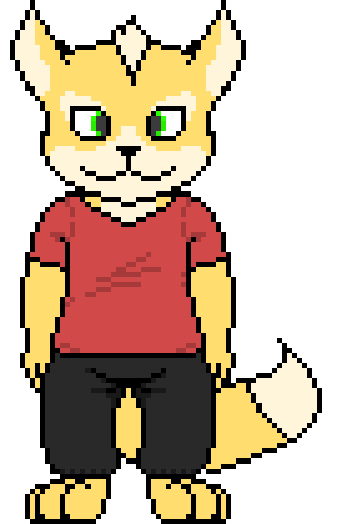 [63ceb7] "wip fox McCloud" | http://pixelartmaker.com/gallery?after=824013 | Hey look I found this!... Wow, this feels like it was made, like, two years ago for some reason...