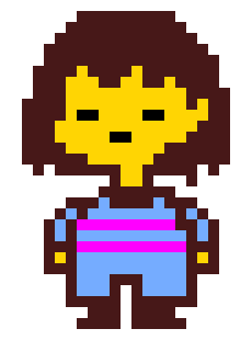 [ea3267] Frisk Sprite Sheet (No walking sprites)