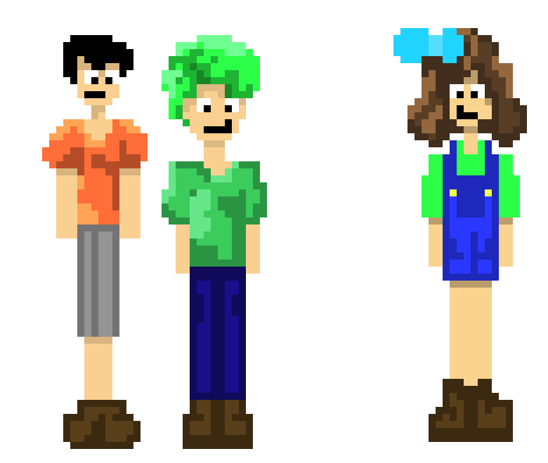 [3c25d9] Pixel art Chicken nuggets-Julia