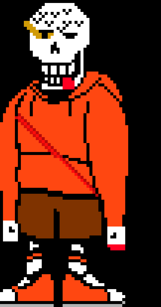 [2efebb] Underswap Papyrus Sprite.