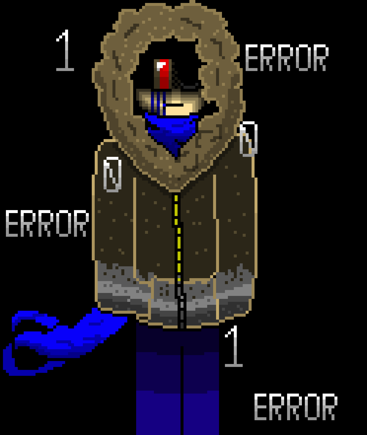 [2fe70b] *puts hand back in pocket* we-well loo-oks like no one hom- ome *glitching(