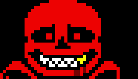 [4fbda4] you ever seen fell sans like this... look at the mouth there is blood- Evan