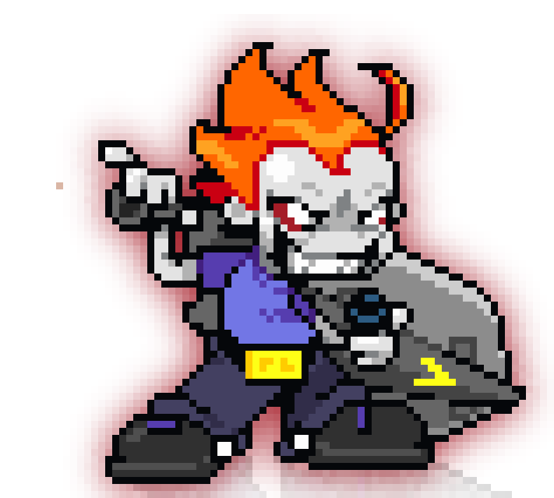 [490418] *slices 3 times and shoots 4 times and then throws a grenade*