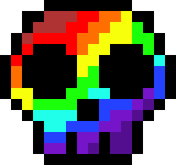 [9664c4] rainbow skull