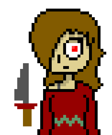 [6d74d1] I can murder... This is my dead friend's murdering knife... I killed her...