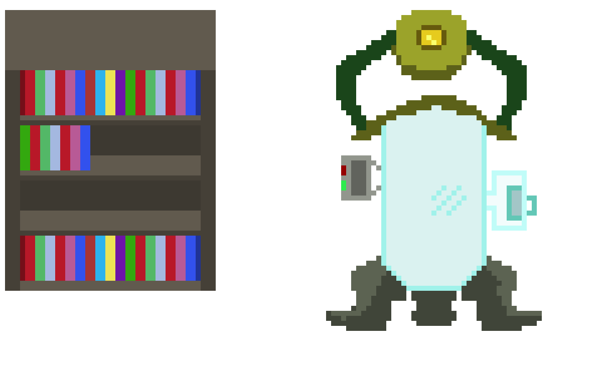 [7cef2f] Bookcase and Replicator