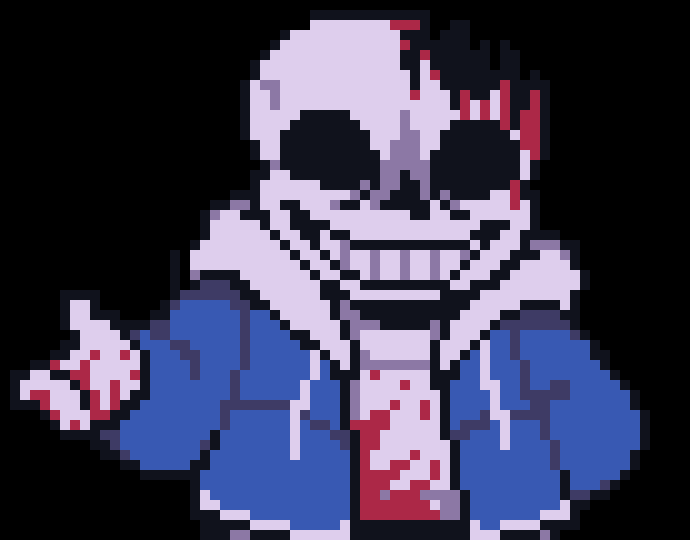 [59d515] -loses 2 more hp- -Horror!Sans (Detro)