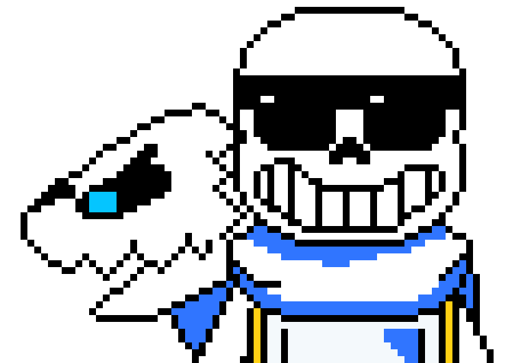 [b9de0d] also thanks....my snow man is pretty cool. - (royal guard) SWAP! sans