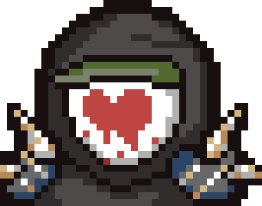 [26c632] *Slavie wipes the blood off him, then looks up at Jacques* "What are you lookin' at me fer?" - Slavie