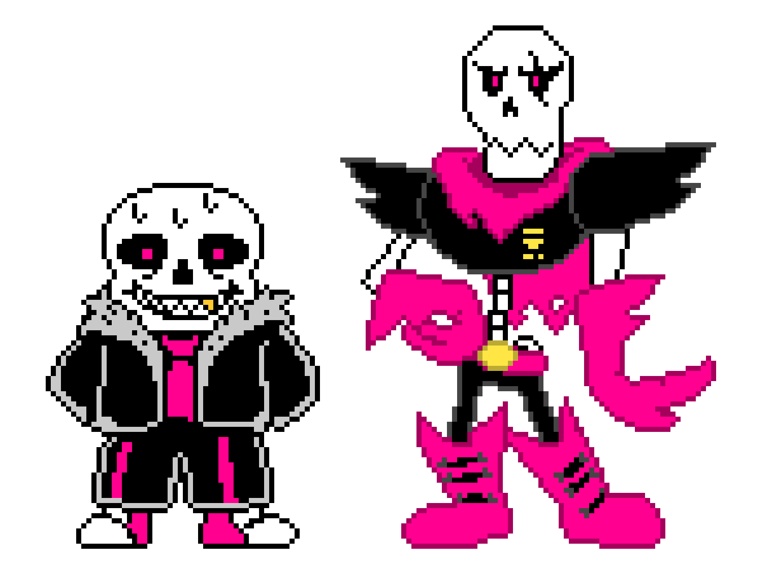 [9664c4] Underfell Sans and Papyrus (pink)