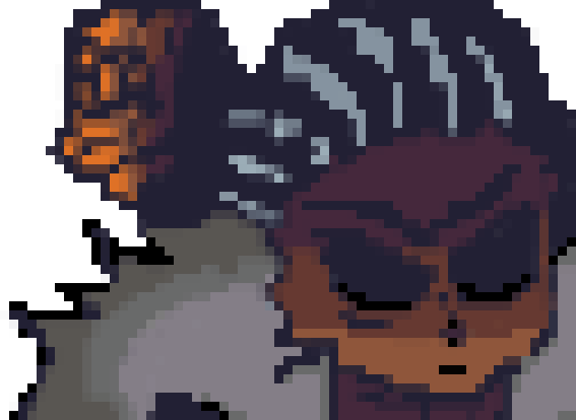 [e27272] *Jumps off the blaster and lands onto a building looking at his phone*