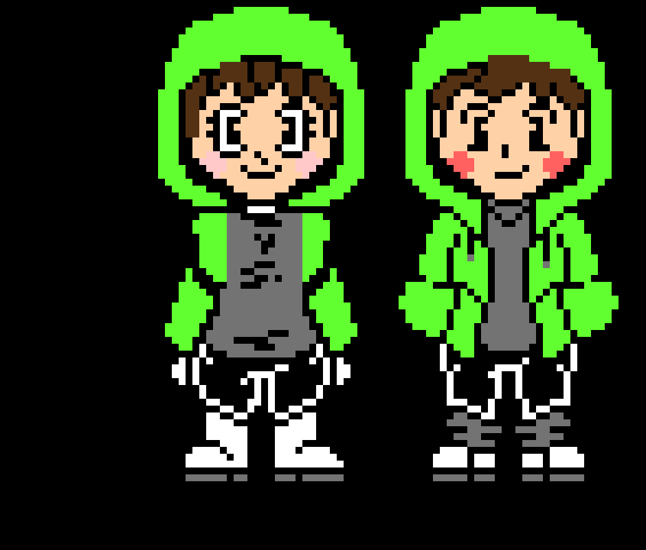 [6d923a] Female and Male Storyshift Chara.