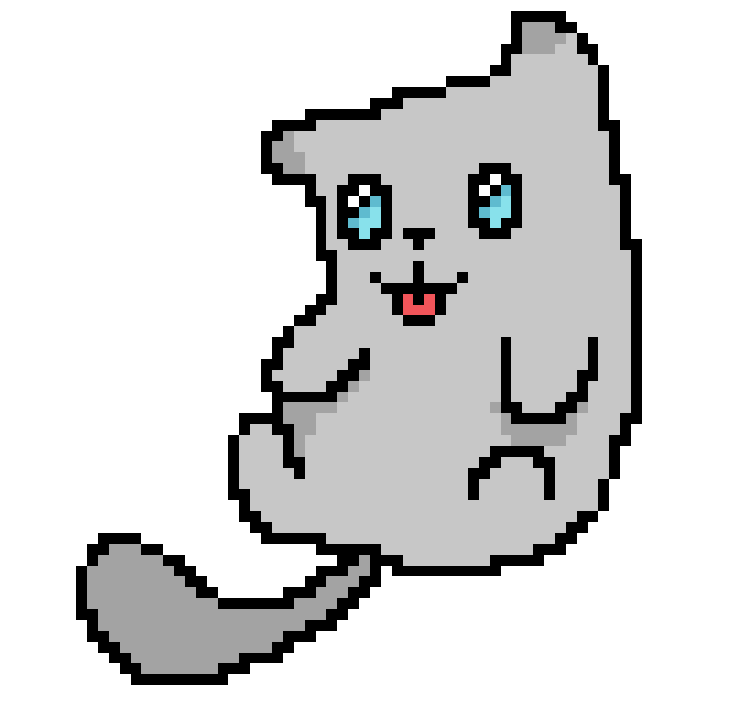 [9664c4] Silver she-cat with icy blue eyes