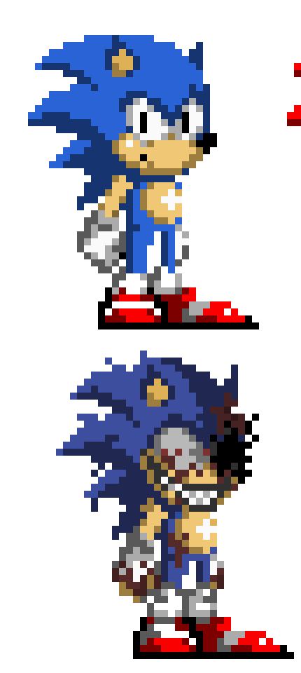 [55ab14] i did this guy long ago by sorta like memory and then just ending up looking a sonic sprite to improve it a bit lol