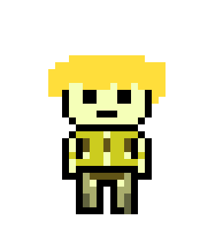 [9cd13c] danganronpa pixel sprite base:Leone