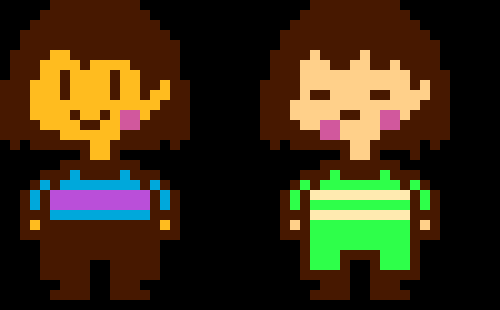 [9664c4] if chara and frisk had twins