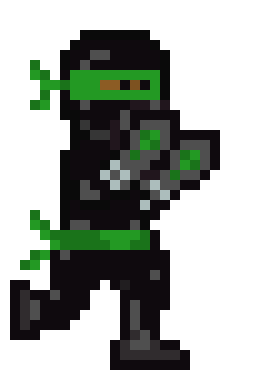 [bcb7cc] green Ninja walking 2