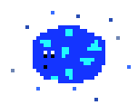 [9664c4] Pixel blue planet