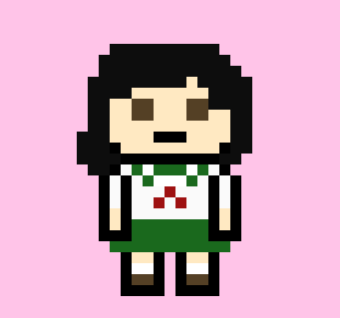 [eaaff7] danganronpa pixel sprite base Kagome