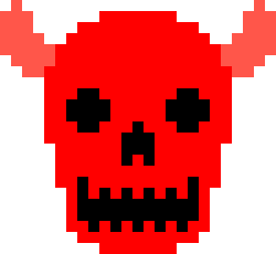 [15278b] Fire Skull 2
